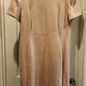 Calvin Klein Pale Pink Short Sleeve Dress, Soft Feels Like Velvet